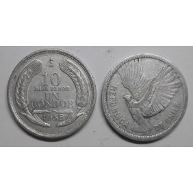 CHILE 10 Pesos 1958