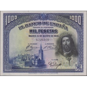 SPAIN 1000 Pesetas 1928