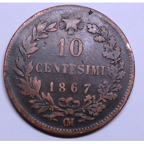 10 Centesimi 1867 OM