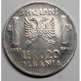 ALBANIA 0,20 Lek 1939 M.
