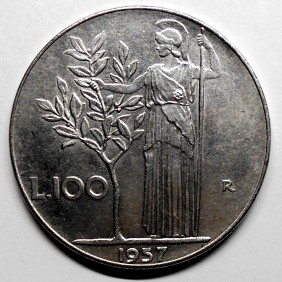 100 LIRE 1957