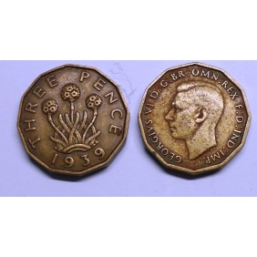 GREAT BRITAIN 3 Pence 1939