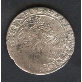 POLAND 6 Groschen 1661 AG...