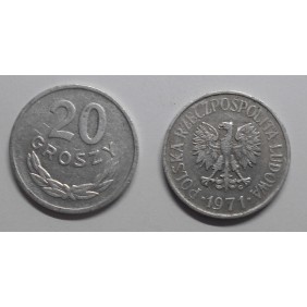 POLAND 20 Groszy 1971