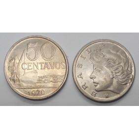 BRAZIL 50 Centavos 1970
