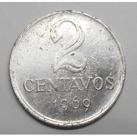 BRAZIL 2 Centavos 1969
