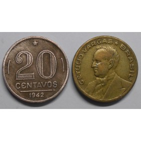 BRAZIL 20 Centavos 1942 G....
