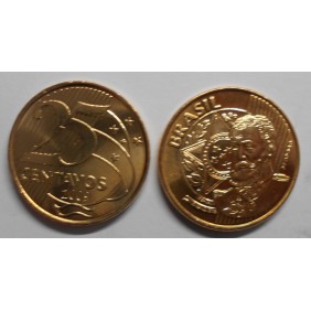BRAZIL 25 Centavos 2009...