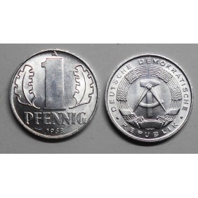DDR 1 Pfennig 1968 UNC