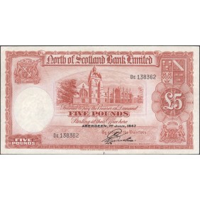 SCOTLAND 5 Pounds 1947