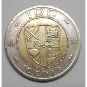GHANA 100 Cedis 1991...