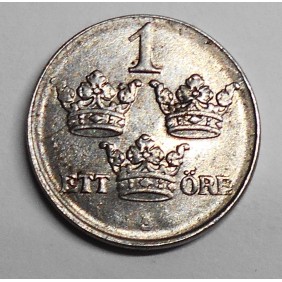 SWEDEN 1 Ore 1942 iron