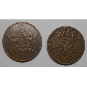 SWEDEN 5 Ore 1938