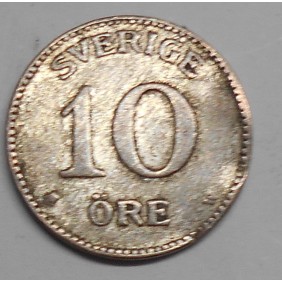 SWEDEN 10 Ore 1915 AG