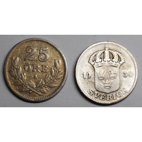 SWEDEN 25 Ore 1930 AG