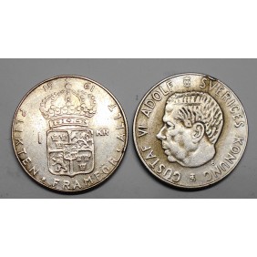 SWEDEN 1 Krona 1961U AG...