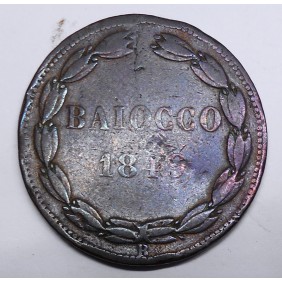 PIO IX 1 Baiocco 1849 R...