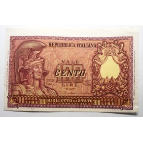 100 Lire 31.12.1951 ITALIA...