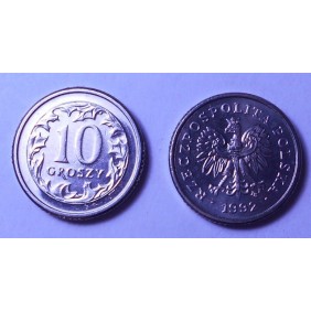 POLAND 10 Groszy 1992