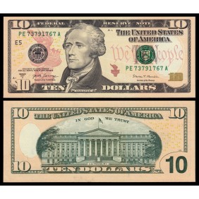 USA 10 Dollars 2017A Series E