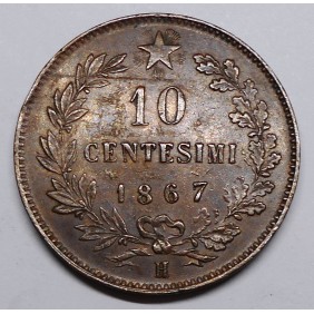 10 Centesimi 1867H