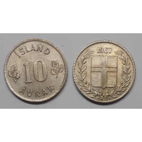 ICELAND 10 Aurar 1967