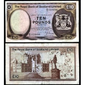 SCOTLAND 10 Pounds 1975
