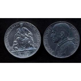 VATICANO 10 Lire 1949