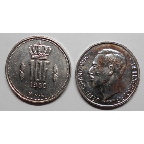 LUXEMBOURG 10 Francs 1980