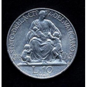 VATICANO 10 Lire 1948
