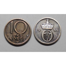 NORWAY 10 Ore 1986