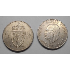 NORWAY 5 Kroner 1972