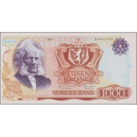 NORWAY 1000 Kroner 1987