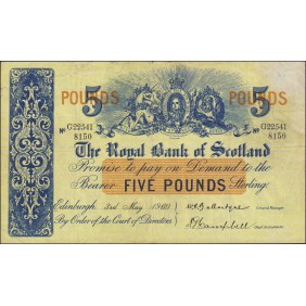 SCOTLAND 5 Pounds 1960