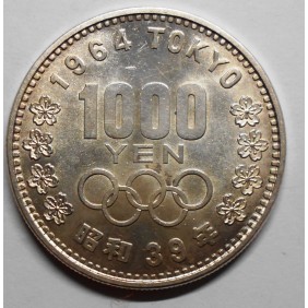 JAPAN 1000 Yen 1964 AG...