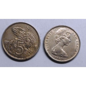 NEW ZEALAND 5 Cents 1967