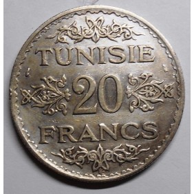 TUNISIA 20 Francs AH 1353...