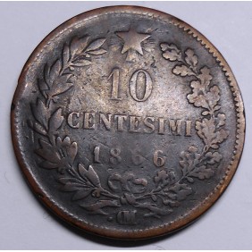 10 Centesimi 1866 .OM