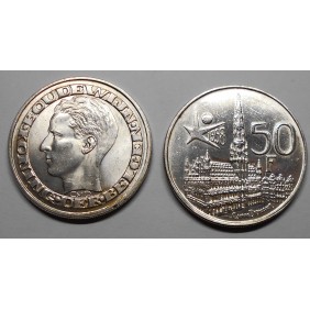 BELGIUM 50 Francs 1958 AG...