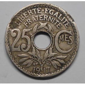 FRANCE 25 Centimes 1917