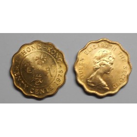 HONG KONG 10 Cents 1975