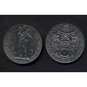 VATICANO Pio XI 2 Lire 1937