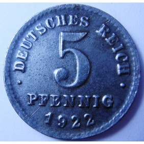 GERMANY EMPIRE 5 Pfennig...