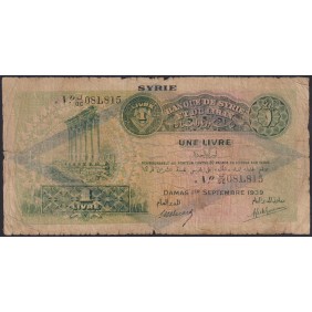 SYRIA 1 Livre 1939