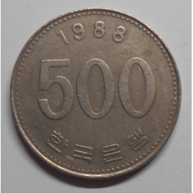 SOUTH KOREA 500 Won 1988