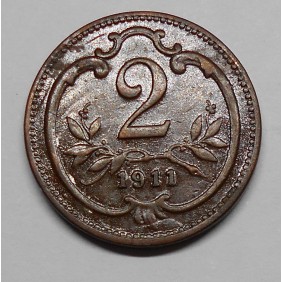 AUSTRIA 2 Heller 1911