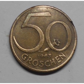 AUSTRIA 50 Groschen 1965