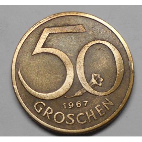 AUSTRIA 50 Groschen 1967