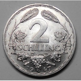 AUSTRIA 2 Schilling 1947