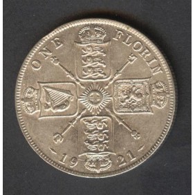 GREAT BRITAIN Florin 1921...